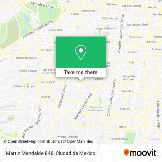 Martin Mendalde 848 map