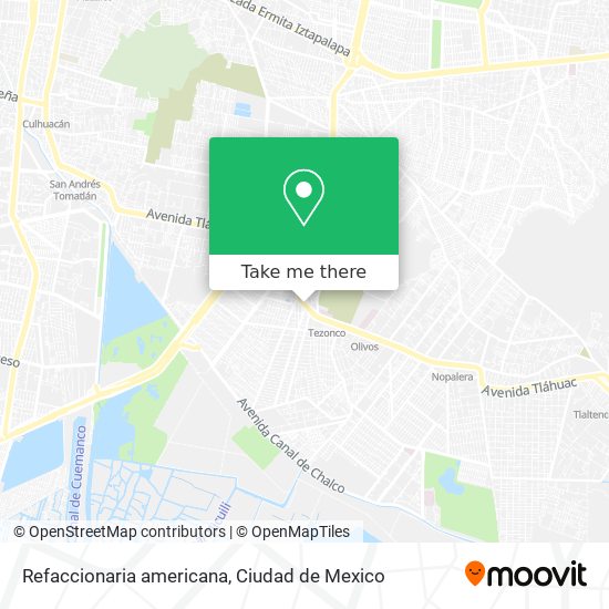Refaccionaria americana map
