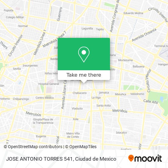 JOSE ANTONIO TORRES 541 map