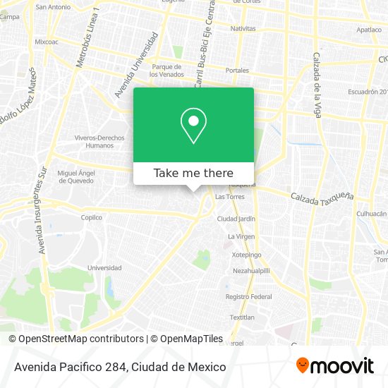 Avenida Pacifico 284 map