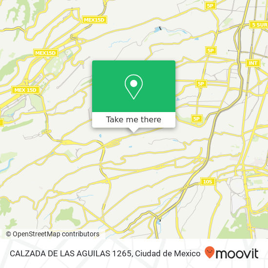 CALZADA DE LAS AGUILAS 1265 map