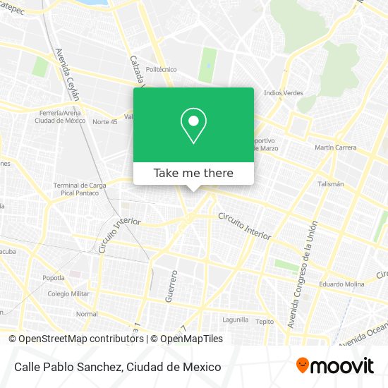 Mapa de Calle Pablo Sanchez