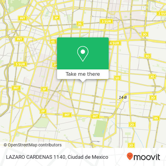 LAZARO CARDENAS 1140 map