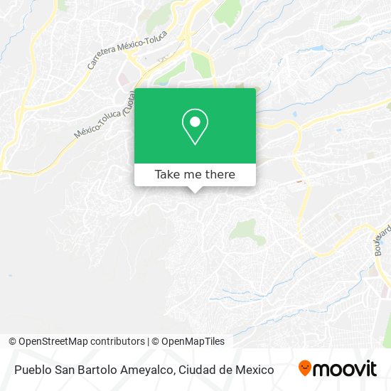 Pueblo San Bartolo Ameyalco map