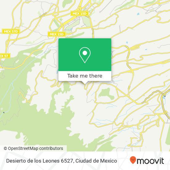 Desierto de los Leones  6527 map