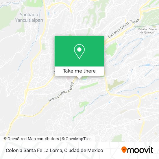 Colonia Santa Fe La Loma map