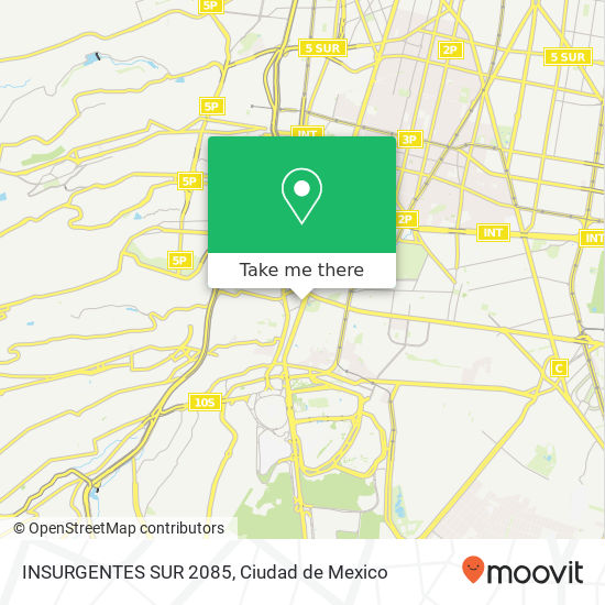 Mapa de INSURGENTES SUR 2085