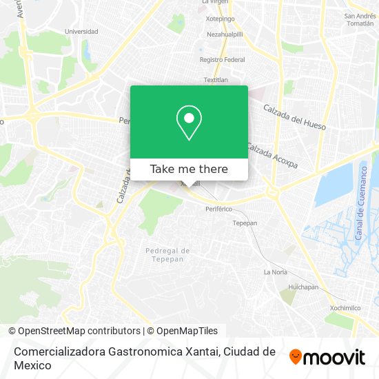 Comercializadora Gastronomica Xantai map