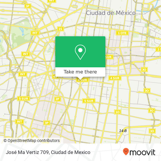 José Ma  Vertiz 709 map