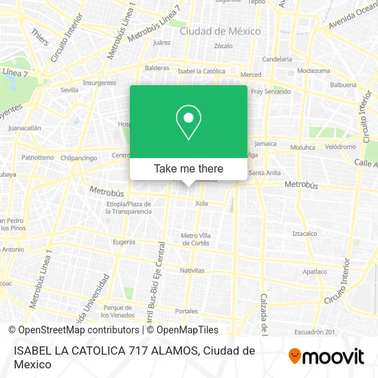 Mapa de ISABEL LA CATOLICA 717 ALAMOS
