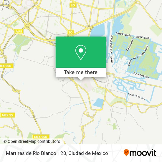 Martires de Rio Blanco 120 map