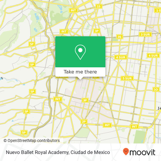 Mapa de Nuevo Ballet Royal Academy