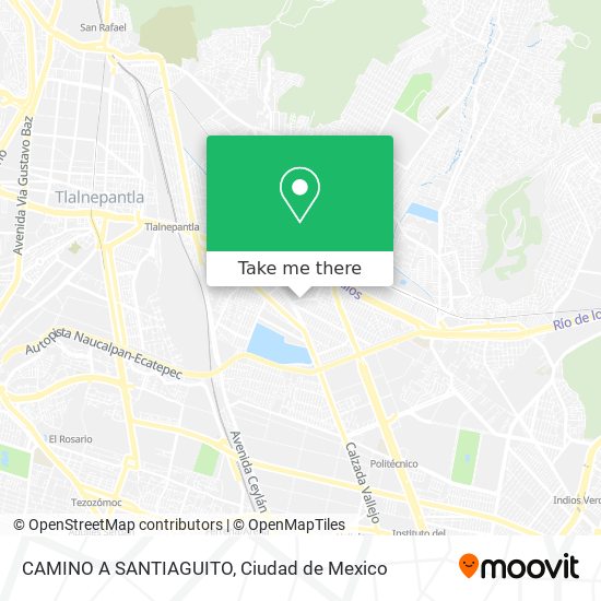 CAMINO A SANTIAGUITO map