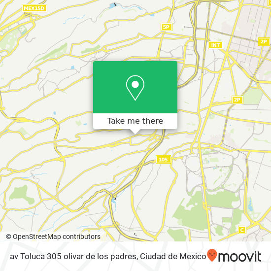 av Toluca 305  olivar de los padres map