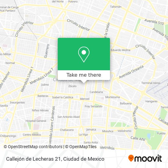 Mapa de Callejón de Lecheras 21