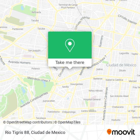 Mapa de Rio Tigris 88
