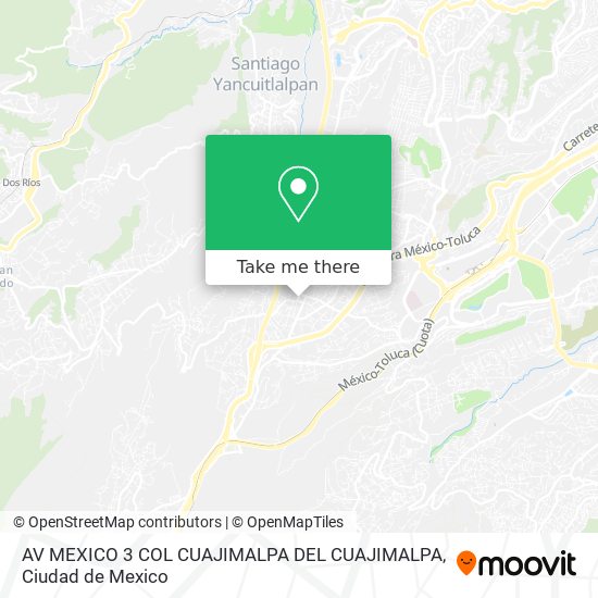 AV MEXICO   3 COL  CUAJIMALPA DEL  CUAJIMALPA map