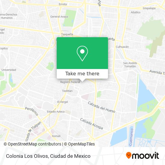Colonia Los Olivos map
