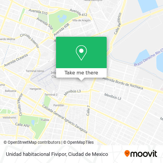 Unidad habitacional Fivipor map