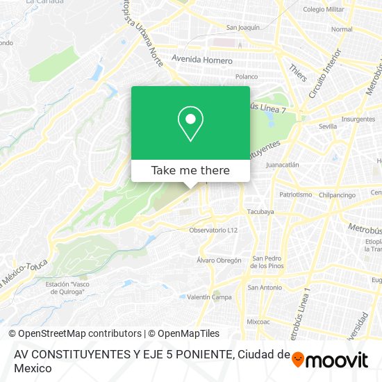 AV  CONSTITUYENTES Y EJE 5 PONIENTE map