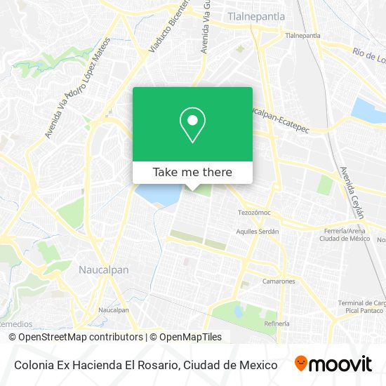 Mapa de Colonia Ex Hacienda El Rosario