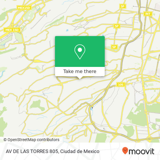 AV DE LAS TORRES 805 map