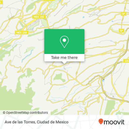 Mapa de Ave de las Torres