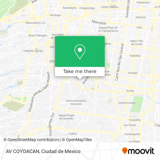 AV  COYOACAN map