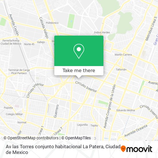 Av  las Torres  conjunto habitacional La Patera map