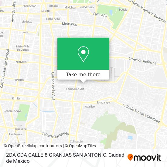 2DA CDA CALLE 8 GRANJAS SAN ANTONIO map