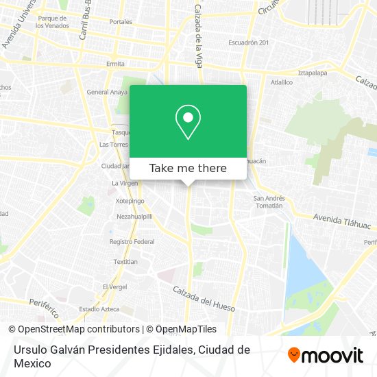 Ursulo Galván  Presidentes Ejidales map