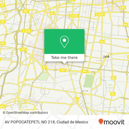 AV  POPOCATEPETL NO  218 map