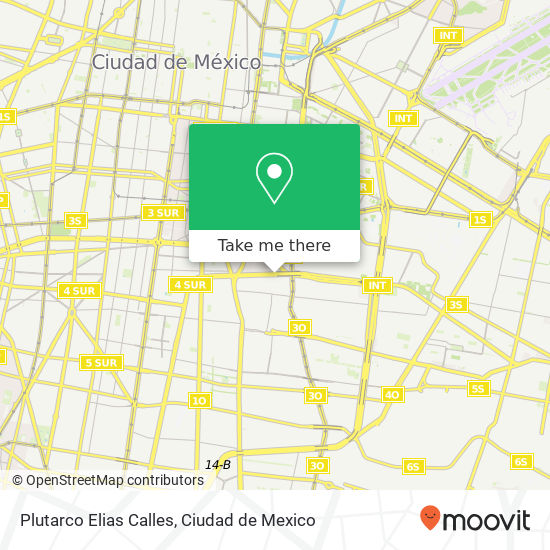 Mapa de Plutarco Elias Calles