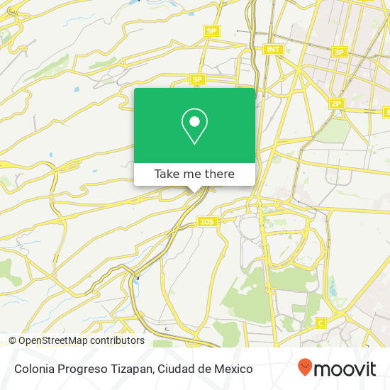 Colonia Progreso Tizapan map