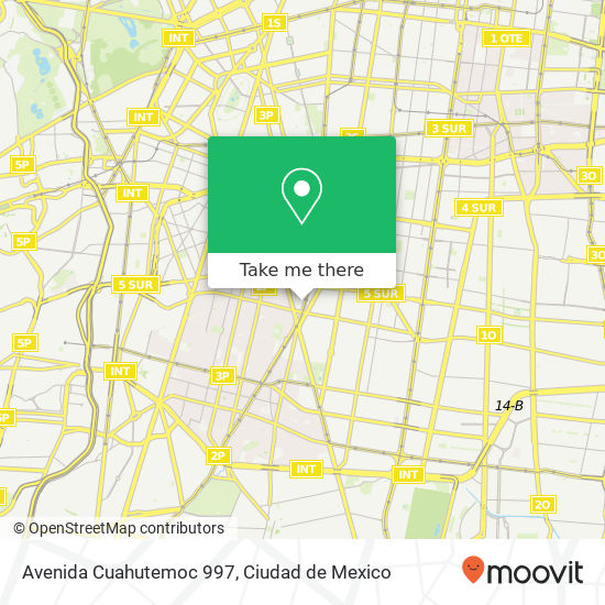 Avenida Cuahutemoc 997 map