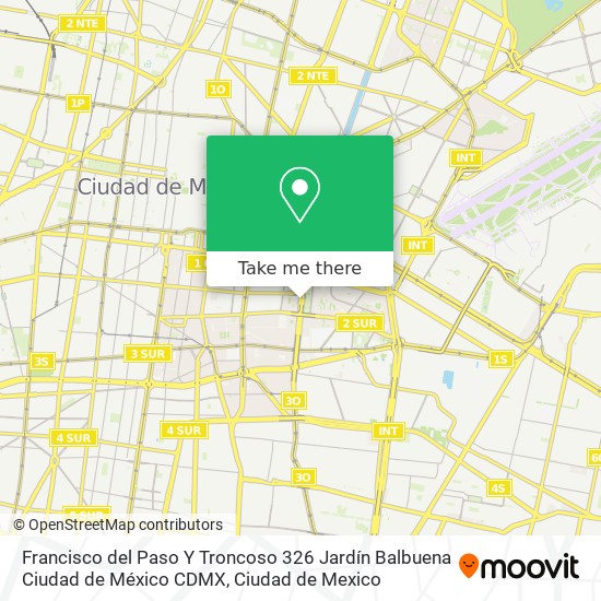 Francisco del Paso Y Troncoso 326  Jardín Balbuena  Ciudad de México  CDMX map