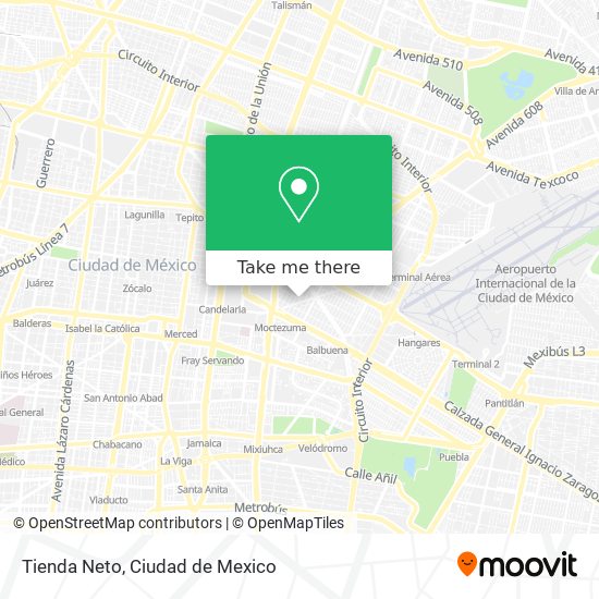 Tienda Neto map