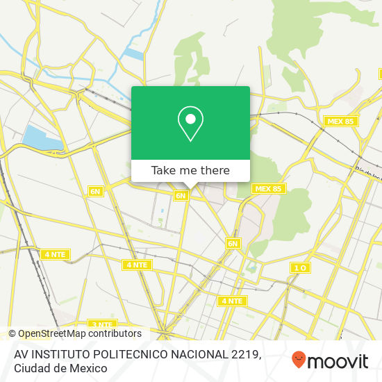 AV  INSTITUTO POLITECNICO NACIONAL     2219 map