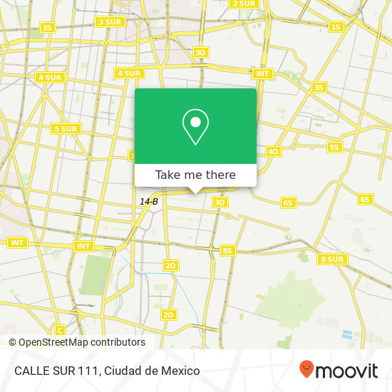 CALLE SUR 111 map