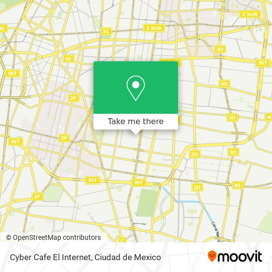 Mapa de Cyber Cafe El Internet