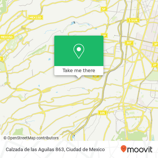 Calzada de las Aguilas 863 map