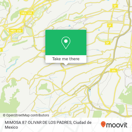 MIMOSA 87 OLIVAR DE LOS PADRES map