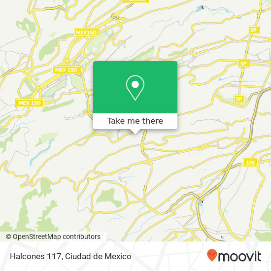Halcones 117 map