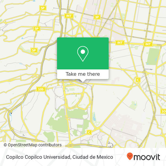 Copilco  Copilco Universidad map