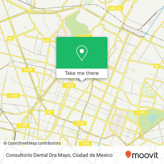 Consultorio Dental Dra Mayo map