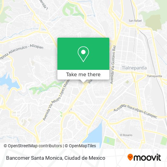 Mapa de Bancomer Santa Monica