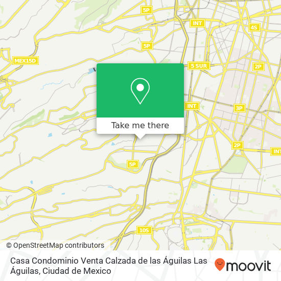 Casa Condominio Venta Calzada de las Águilas  Las Águilas map