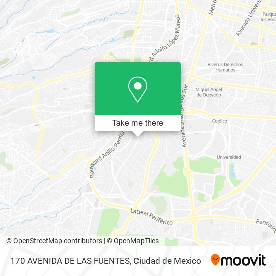 170 AVENIDA DE LAS FUENTES map