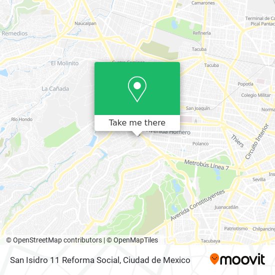 San Isidro 11  Reforma Social map