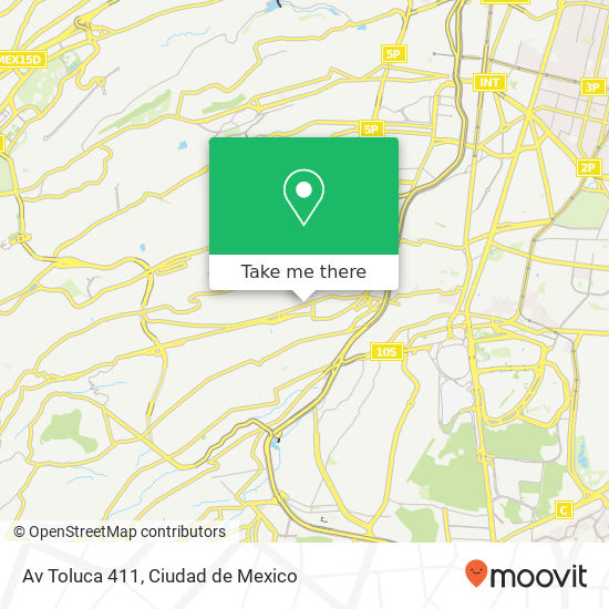 Mapa de Av  Toluca   411